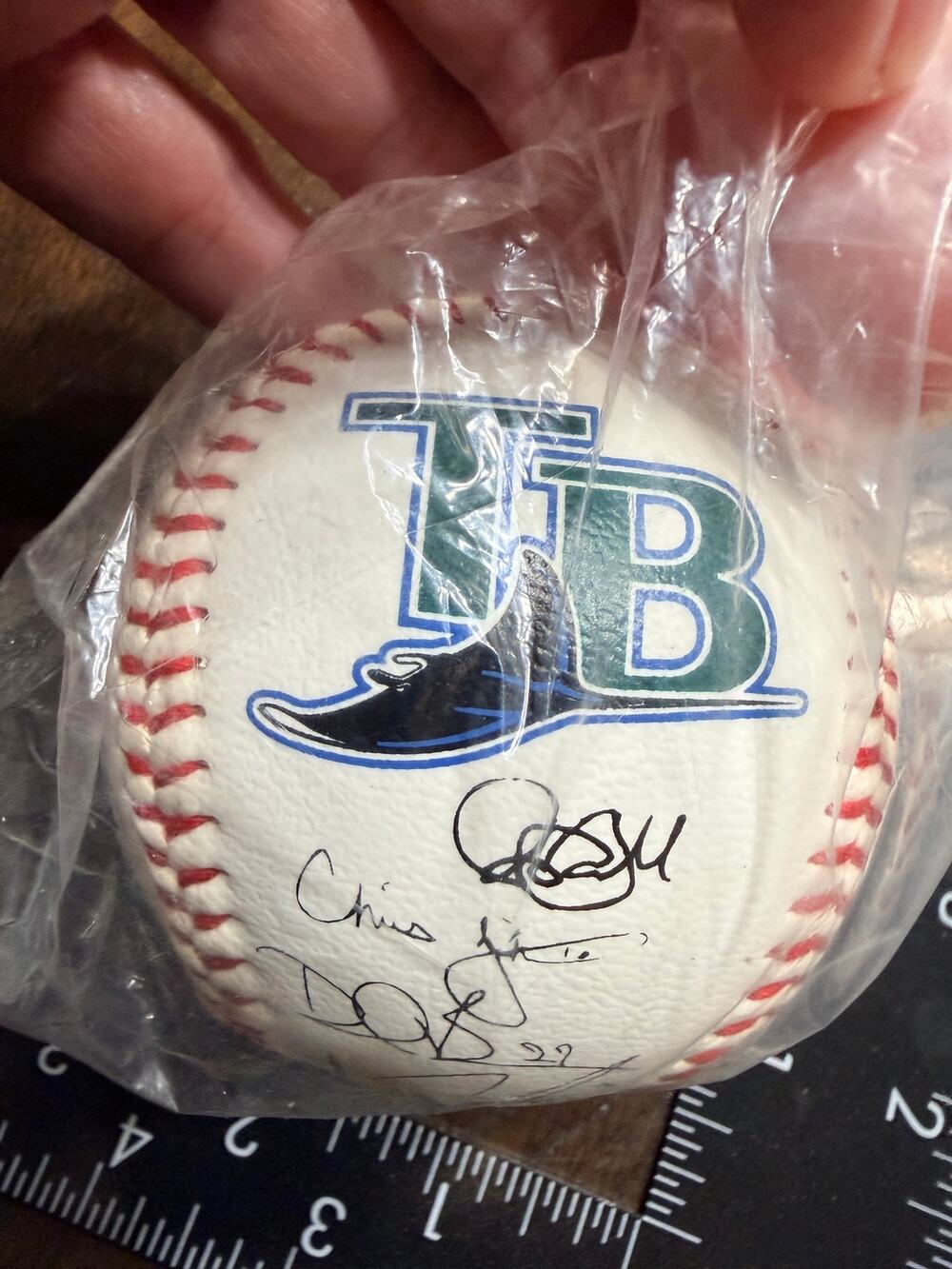 1998 Tampa Bay Devil Rays Inaugural Tropicana Facsimile Team Signed Baseball